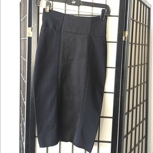 Bebe black hi waisted skirt